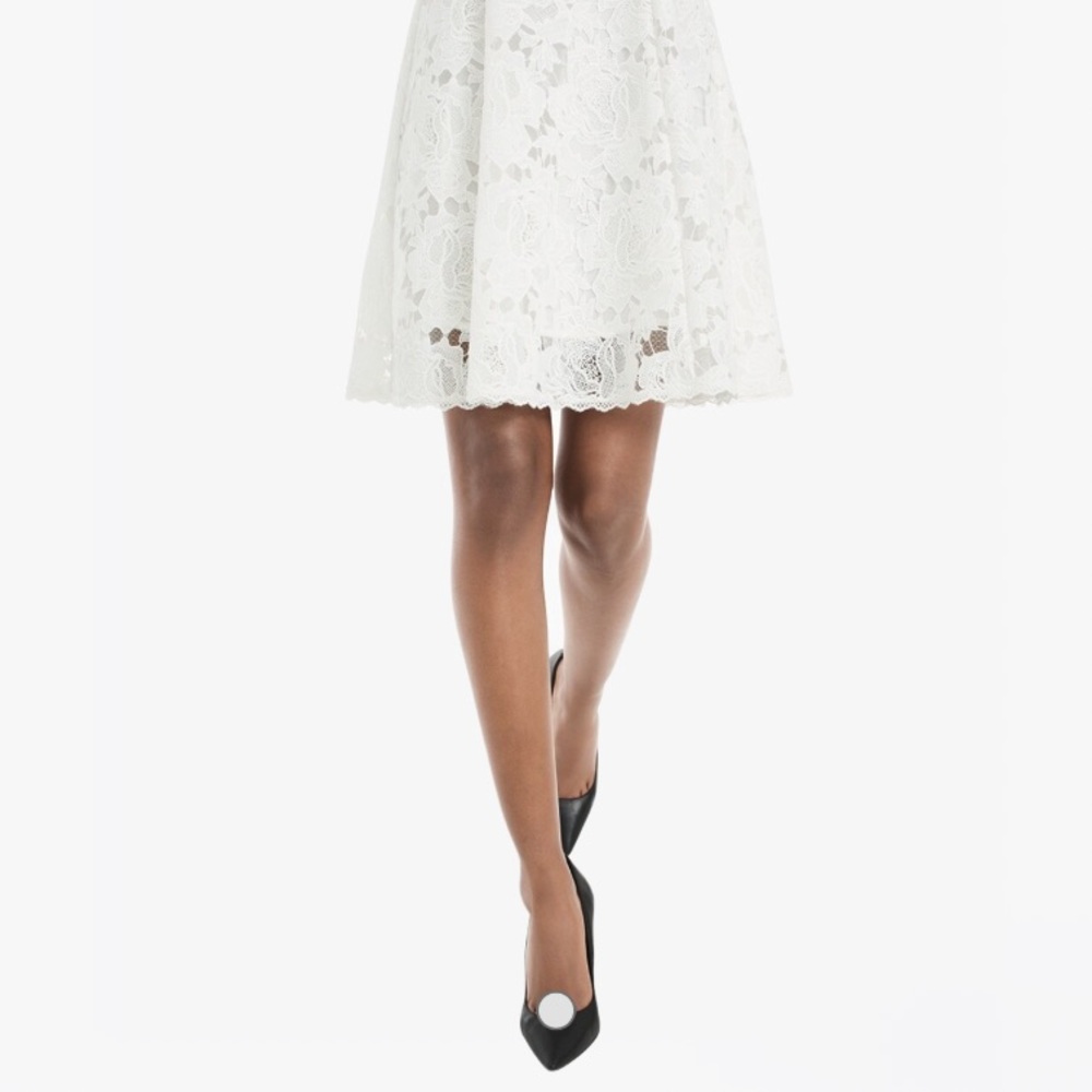 White House Black Market Lace Fit & Flare Dress - 10 - Picture 4 of 15